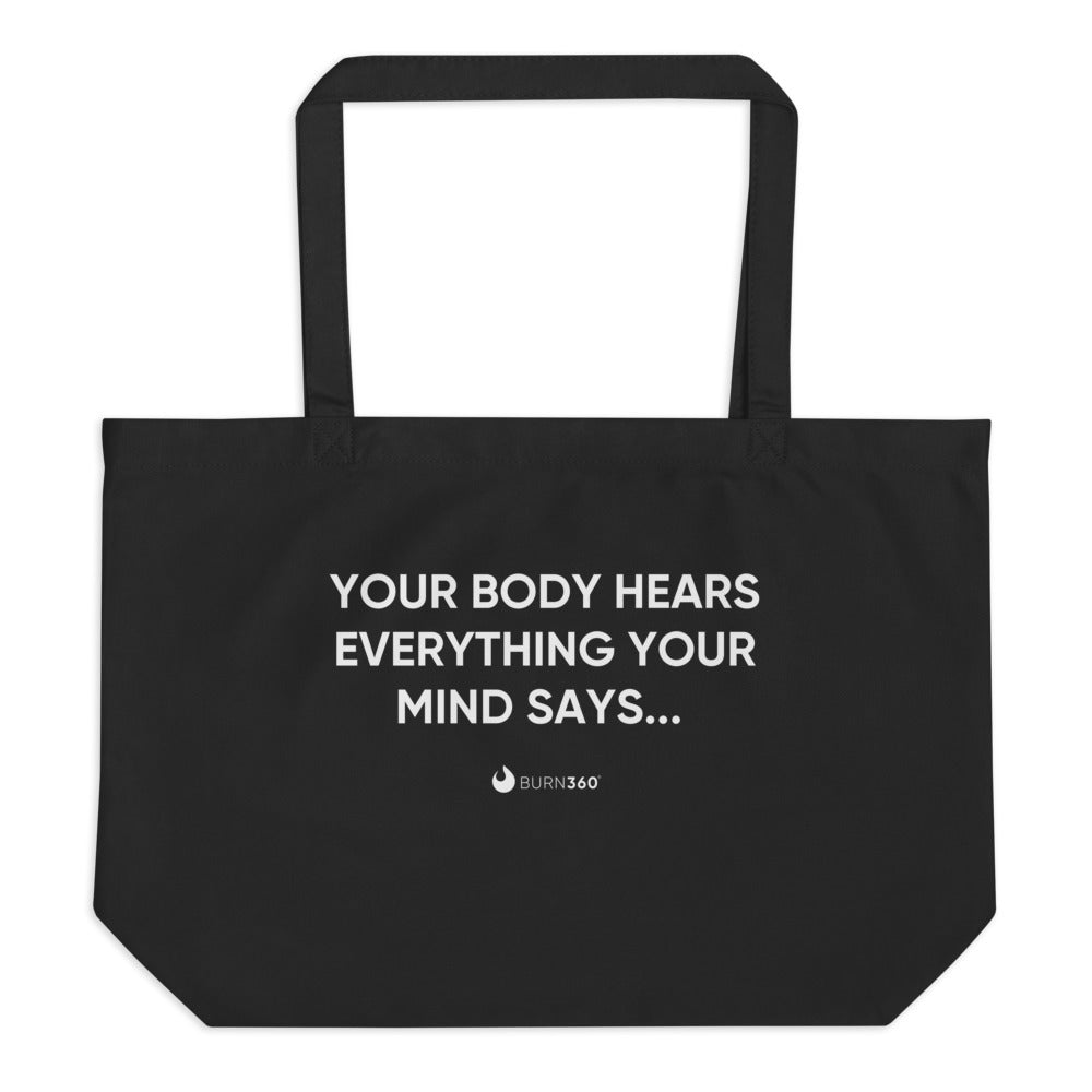 Large organic tote bag